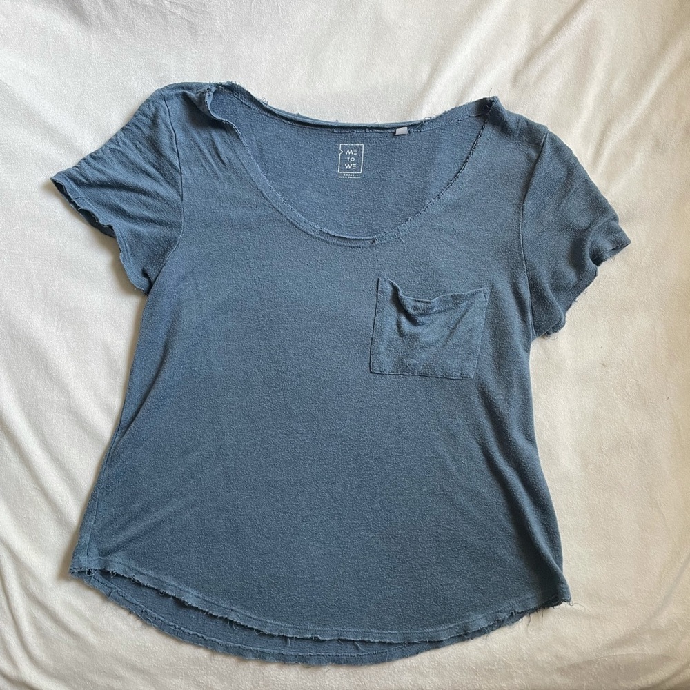 Me to We oversized tee shirt blue